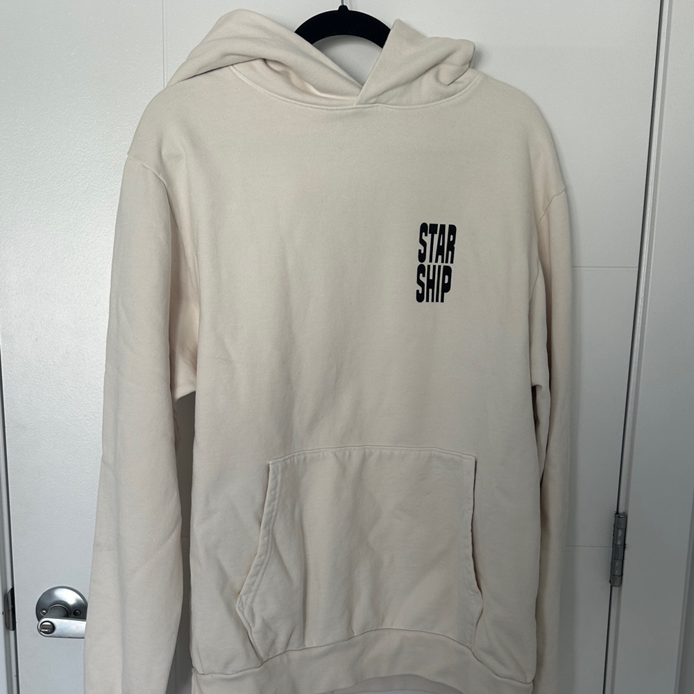 Official SpaceX Starship Schematics Off White Hoodie  Rare Limited Time Hoodie